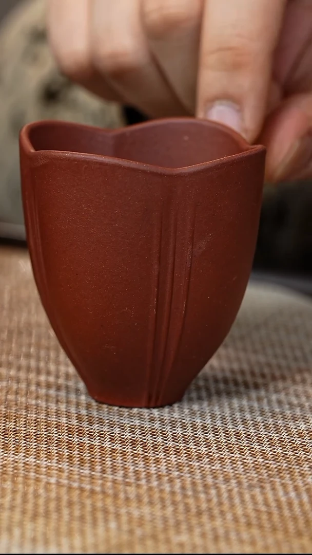 【闪购商品】紫砂茶杯AA14644 高海棠 底槽清