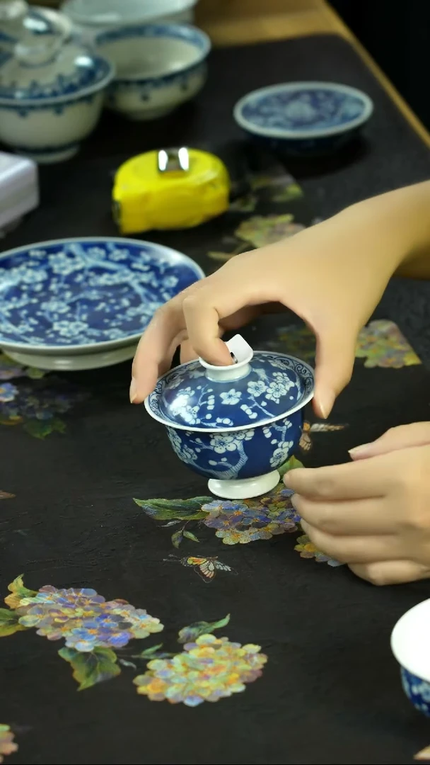 千款手绘茶具直接炸