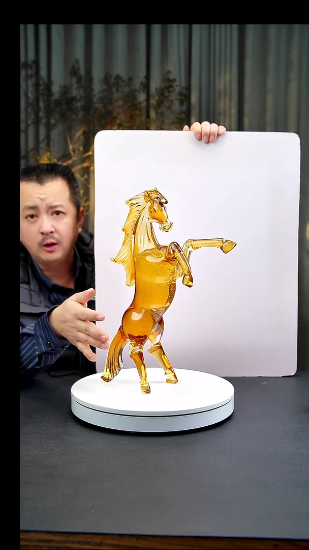 手工艺品琉璃手工琉璃马摆件