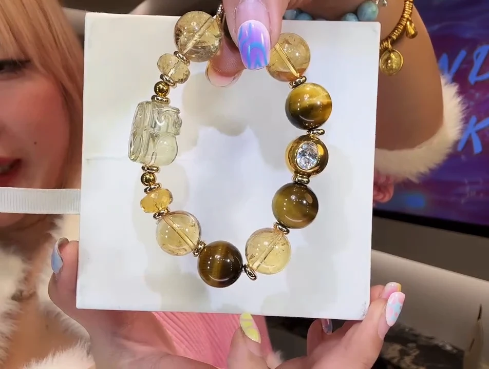 未镶嵌手链水晶黑糖kiki