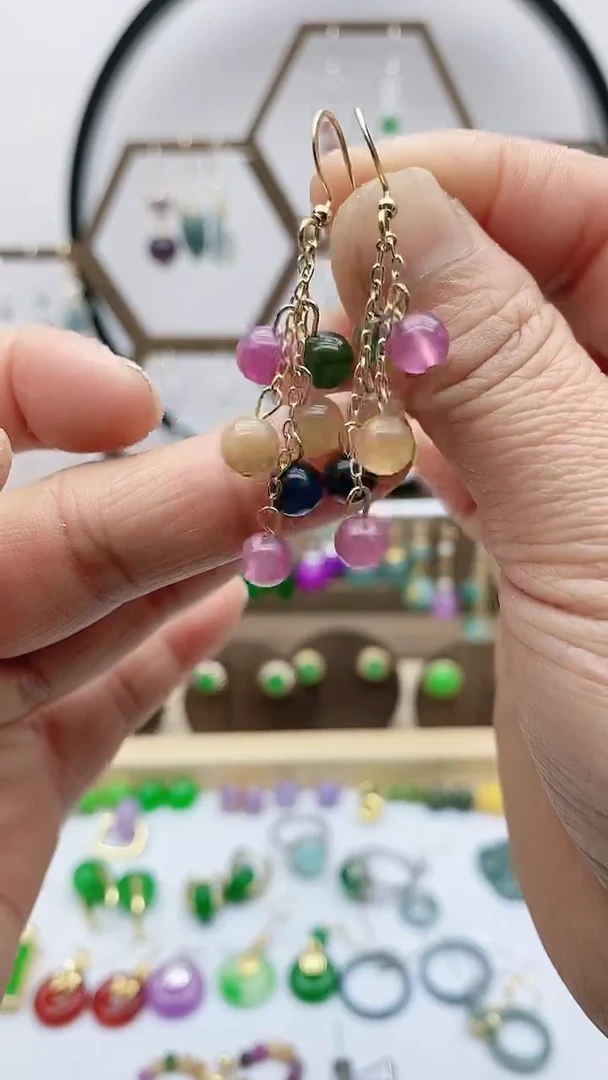 未镶嵌耳饰碧玺141