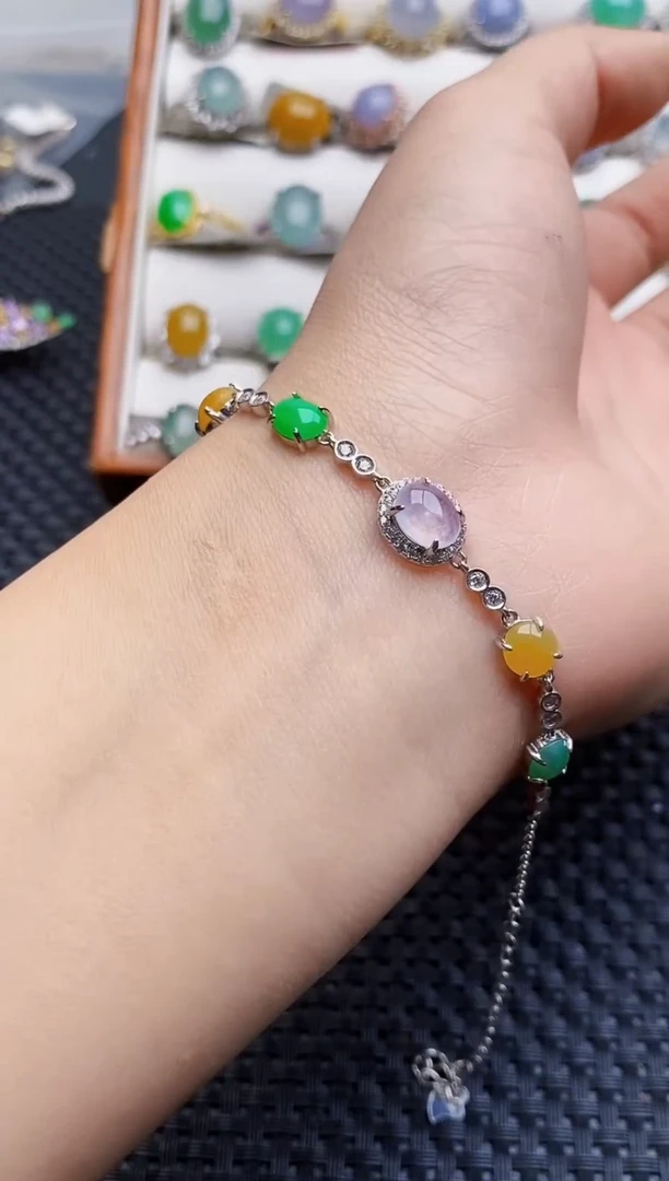 银S925镶嵌戒指翡翠3105