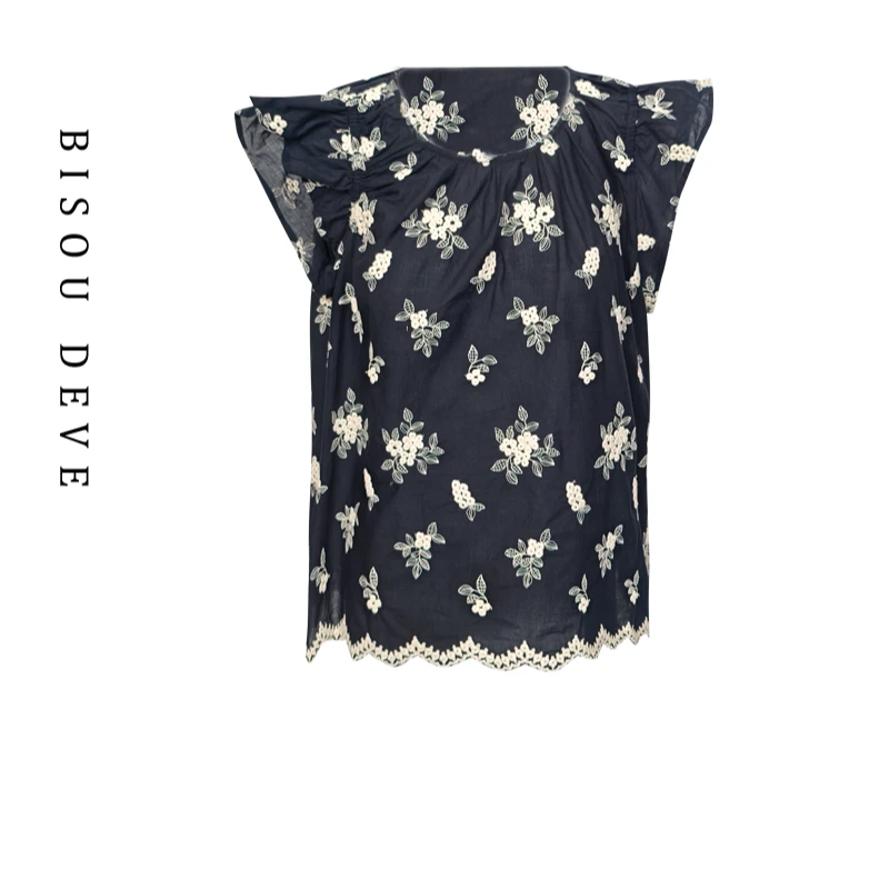墨影繁花蕾丝衫MV07016053