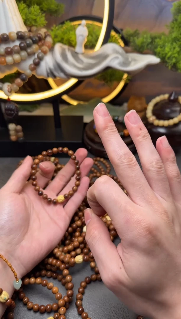 【闪购商品】库克手串未镶嵌库克金高玉圆珠07