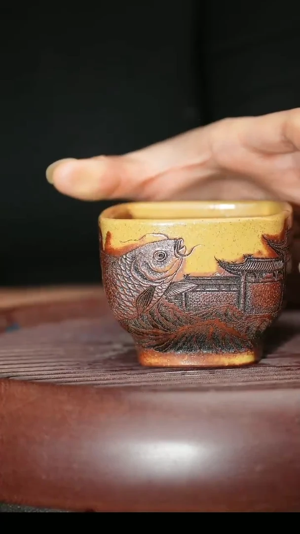 茶杯紫砂紫砂主人杯福利放漏