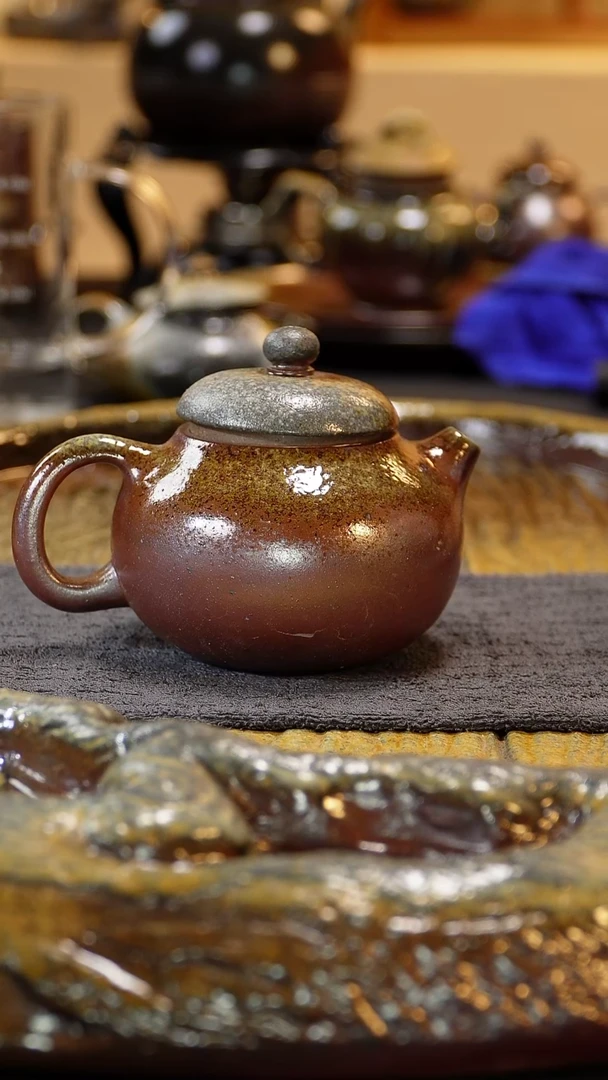 紫砂柴烧纯自然柴烧280毫升