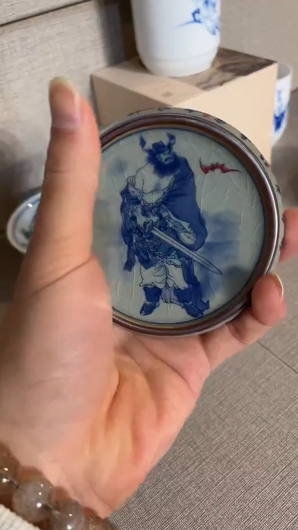 景德镇高温瓷钟馗盖置老陶泥