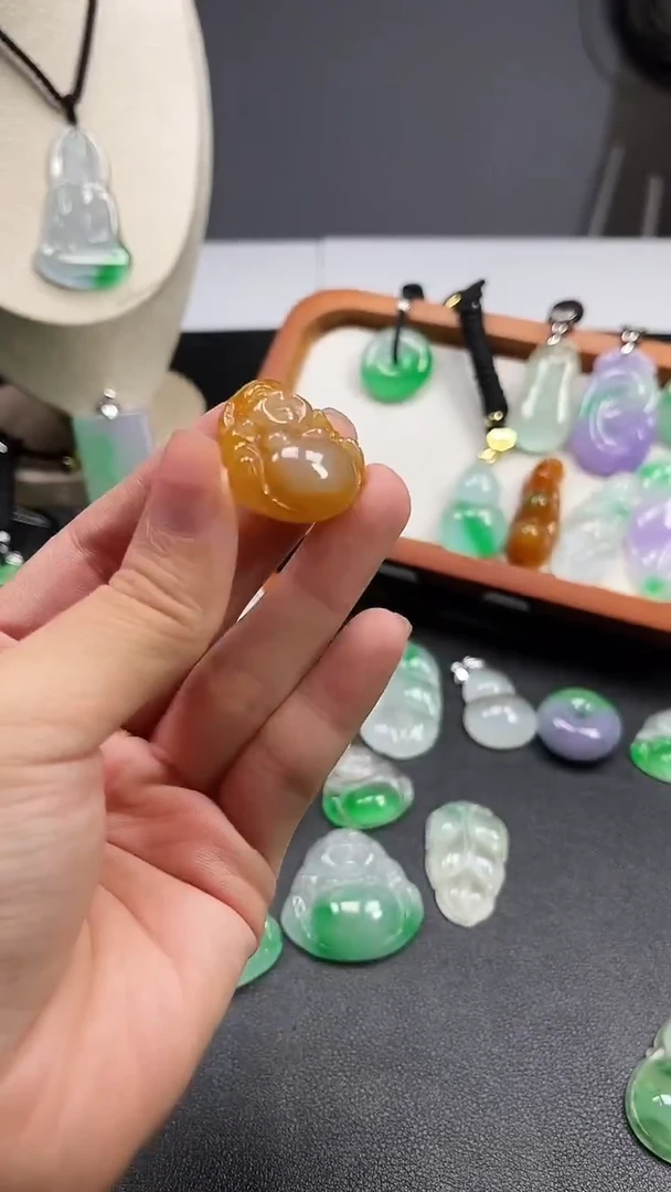 颈饰未镶嵌翡翠  所见即所得 一图一物