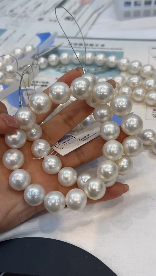 未镶嵌项链海水珍珠澳白  定99总67677