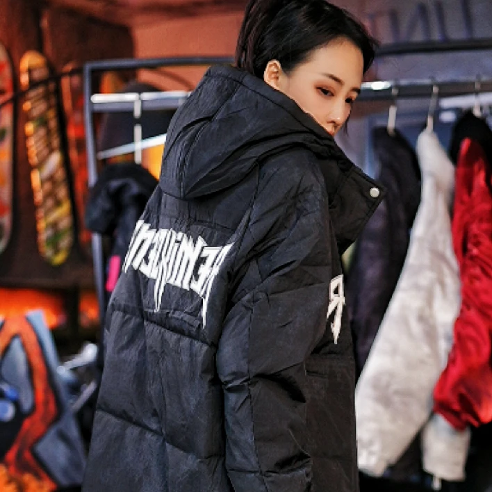 重磅羽绒服男女加厚保暖冬季潮牌白鸭绒外套情侣羽绒夹克