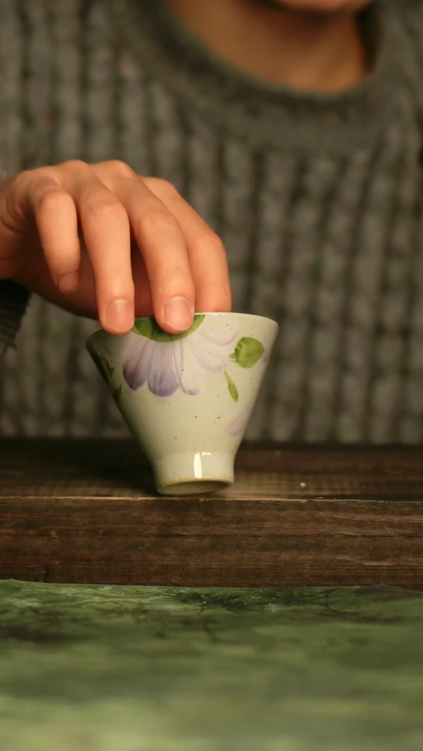 瓷器青诗集手工手绘瓷器