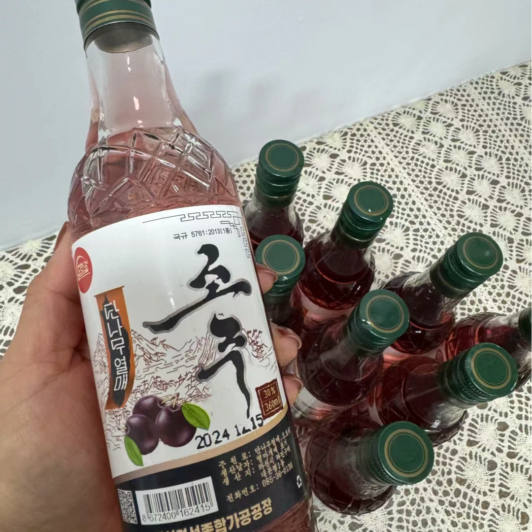 前滩古里粮30度朝鲜烧酒果味酒 檀果烧酒特产原装进口柳京30度360