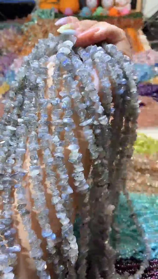 水晶珠宝半成品未镶嵌灰月光
