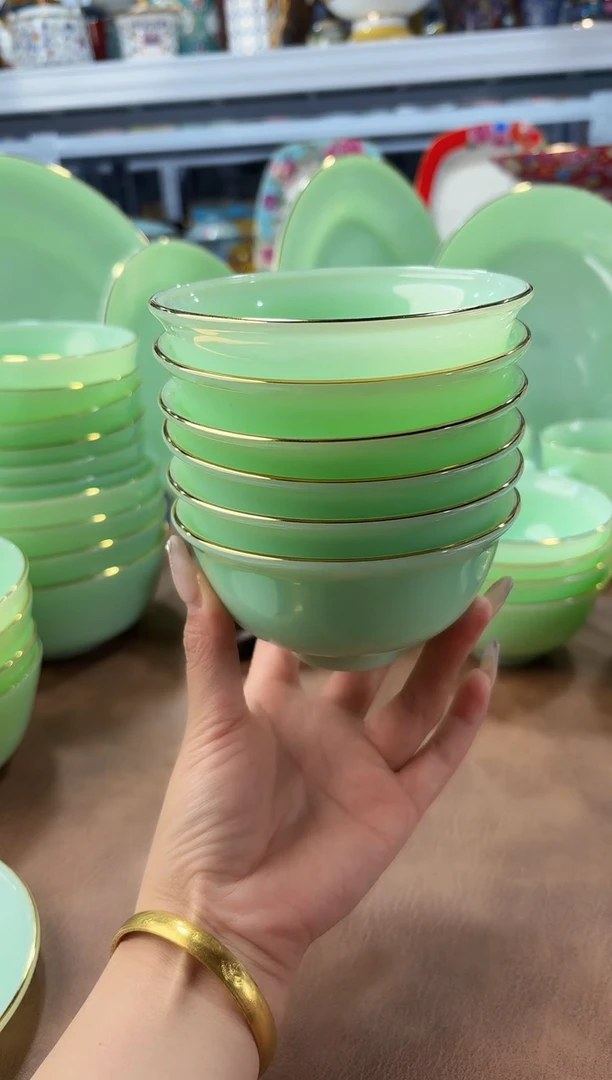 玉瓷4.5英寸饭碗6个