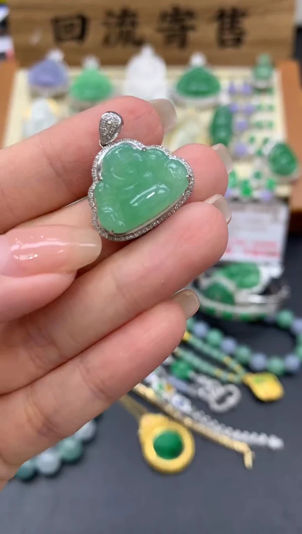 【闪购商品】翡翠颈饰18K金镶嵌273-中国好珍宝