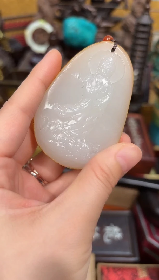 和田玉（糖玉）未镶嵌挂件六六六六六六六六52