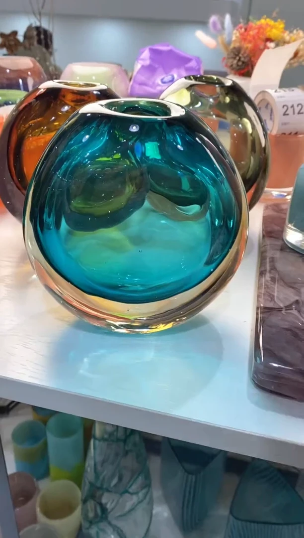 【闪购商品】琉璃慕忆家花瓶微瑕