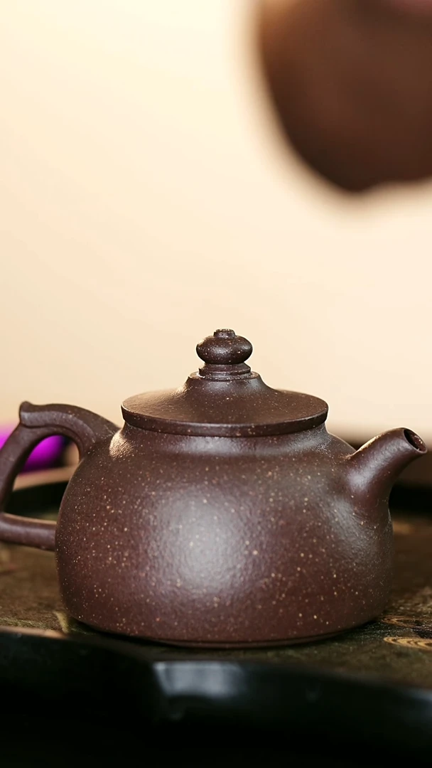 茶壶紫砂时大彬立帽原矿紫砂壶