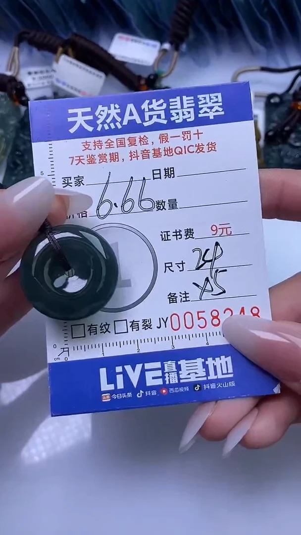 【闪购商品】翡翠颈饰未镶嵌A货翡翠8248