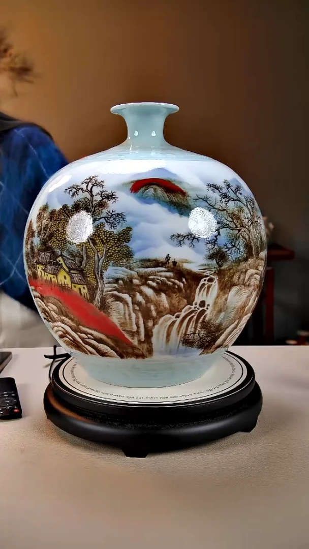 摆件陶景德镇手绘陶瓷56