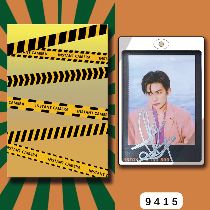 D9415【易烊千玺】 正品拍立得照片 黑金