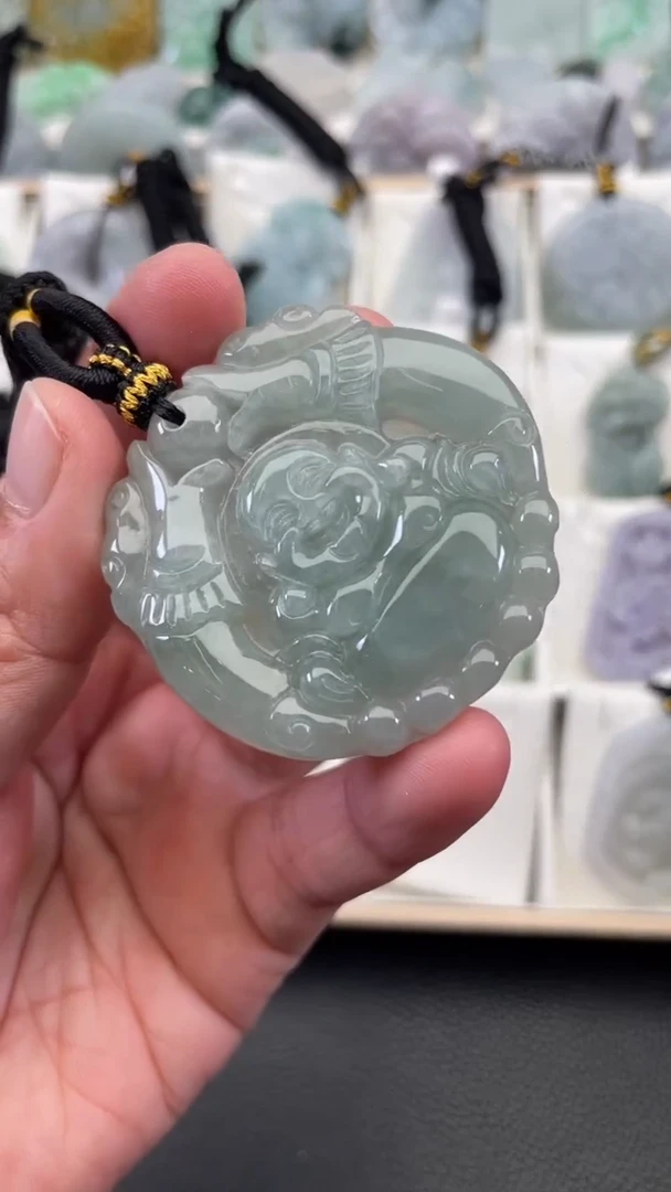 颈饰未镶嵌翡翠天然缅甸翡翠A货101