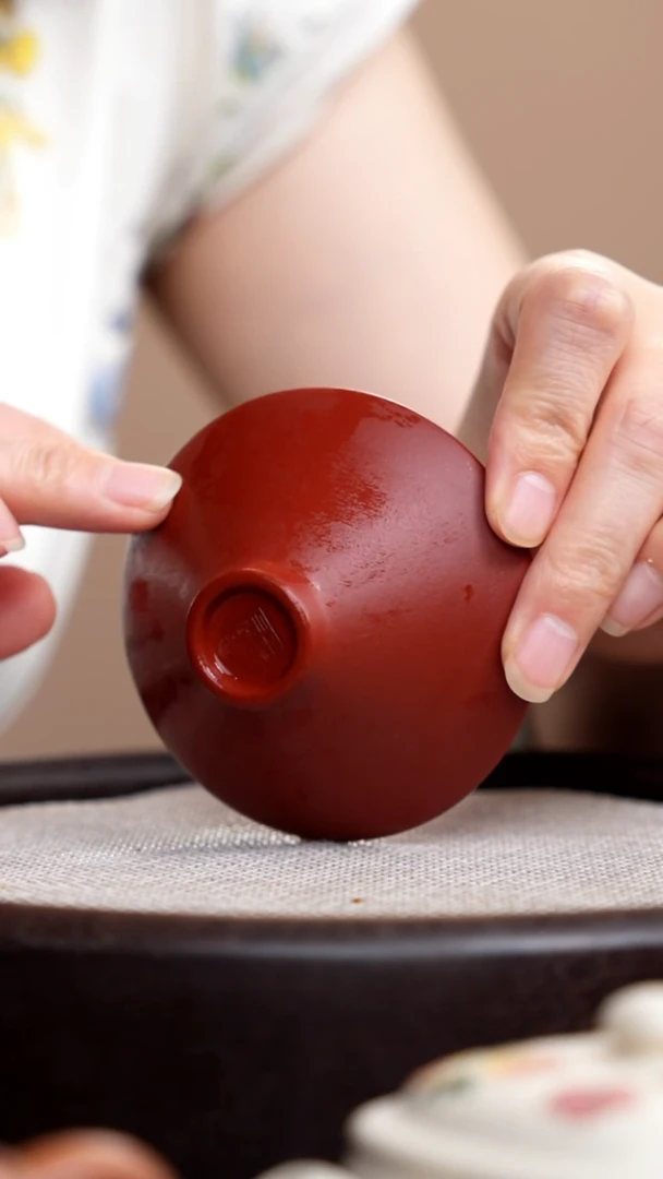 茶壶紫砂朱泥斗笠杯