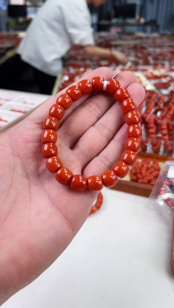 【闪购商品】南红玛瑙瓦西直切手串10+未镶嵌一个/条