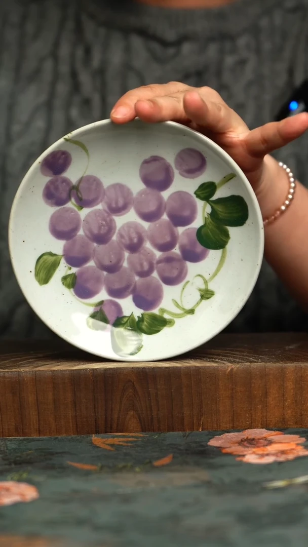 杯釉下彩手工手绘同款陶器