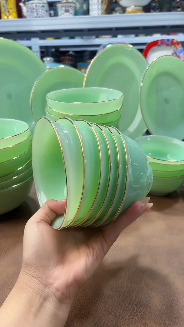 玉瓷4.5英寸饭碗6个