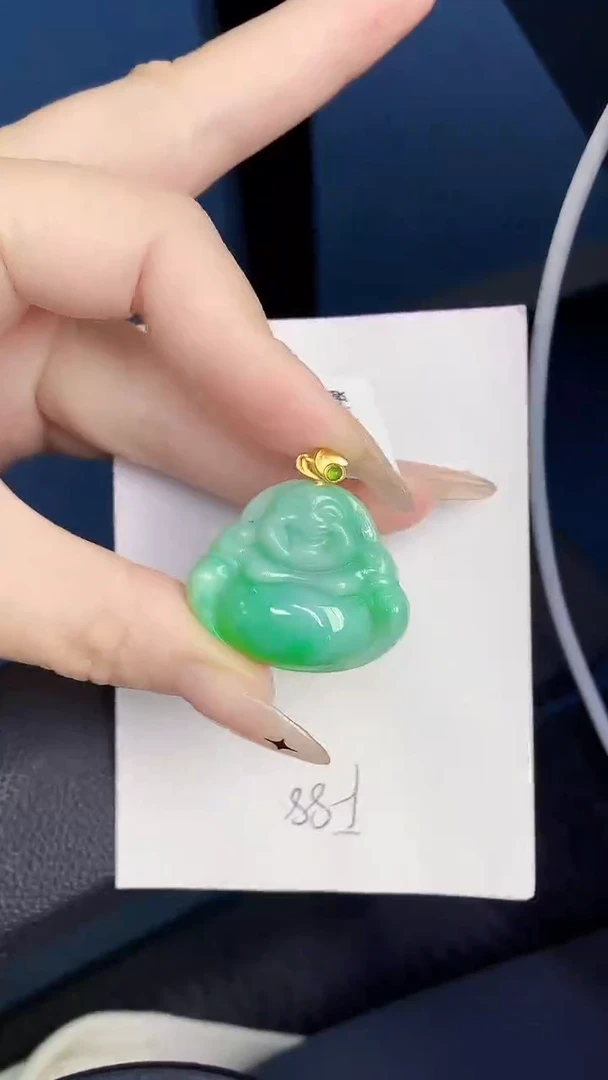 颈饰未镶嵌翡翠缅甸天然翡翠A货