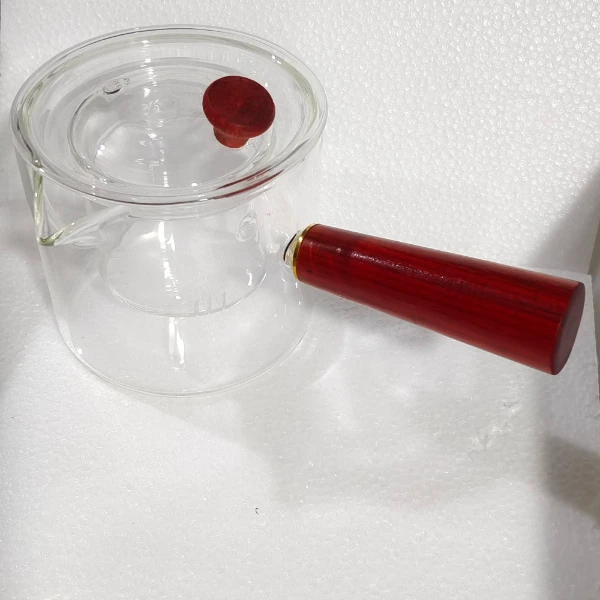 木把玻璃侧把煮茶器