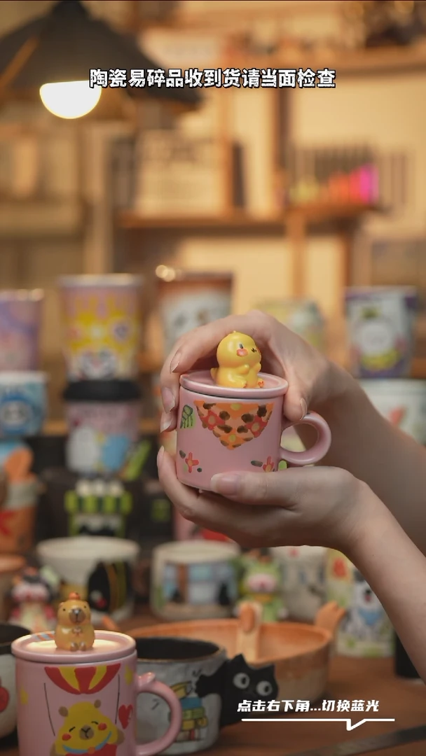 摆件B1401设计师原创手绘陶瓷