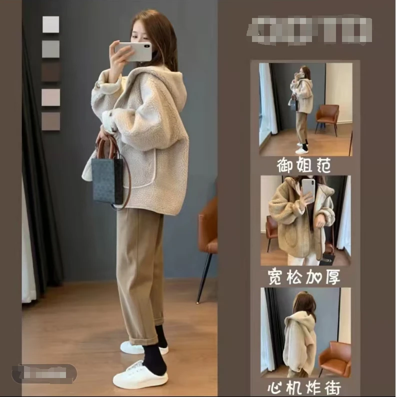 【加大加厚外穿】冬季新款家居服加绒加厚保暖时尚外穿女装休闲