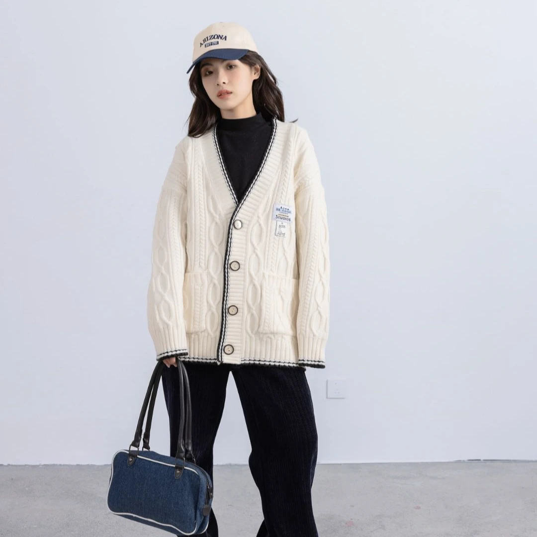 66058高端专享老林家天花板冬季毛衣米色