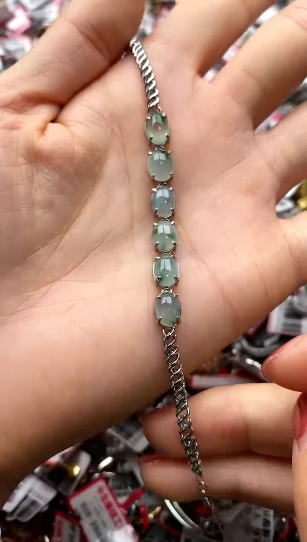 【闪购商品】翡翠戒指银S925镶嵌22222222     6