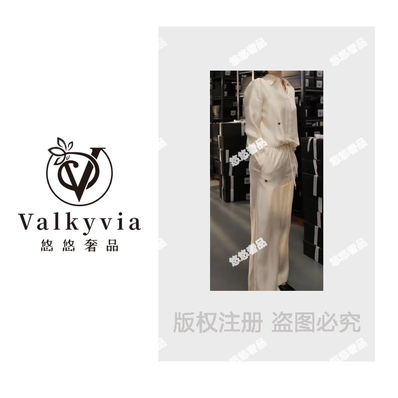 【Valkyvia/悠悠奢品】翻领上衣+阔腿长裤 时尚感爆棚套装女55007