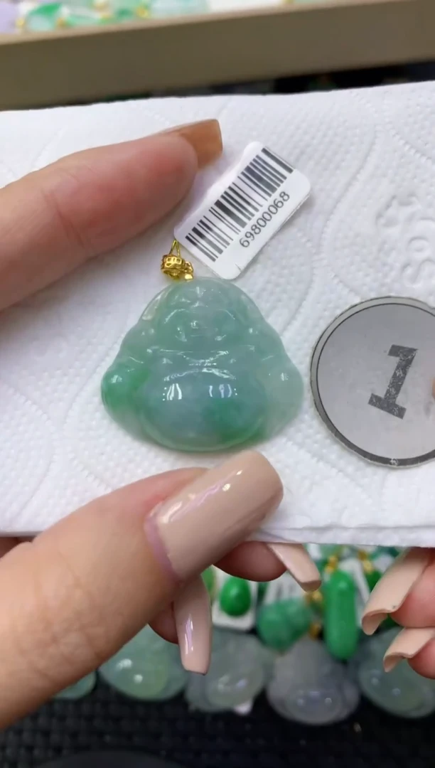 颈饰未镶嵌翡翠天然缅甸翡翠A货