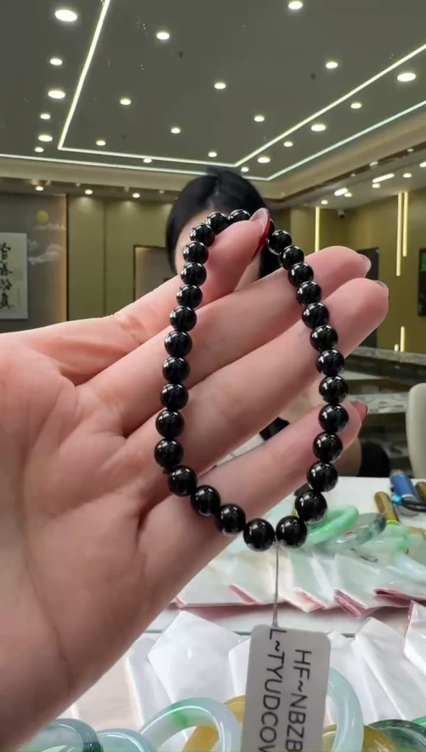 未镶嵌手串翡翠墨翠手串