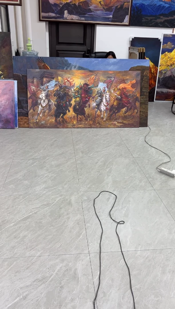 【闪购商品】书法定制 五虎上将小尺寸