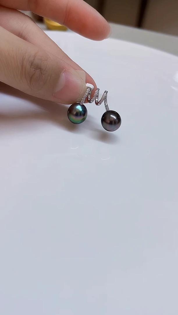 银S925镶嵌颈饰海水珍珠10mm