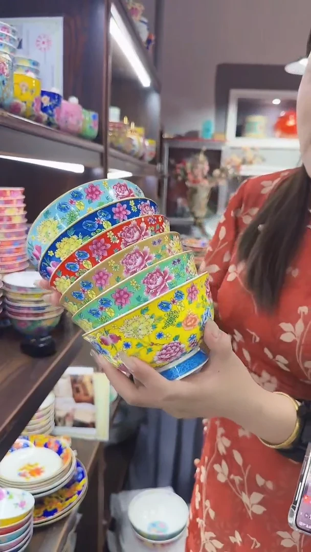 瓷片5英寸饭碗6个景德镇餐具