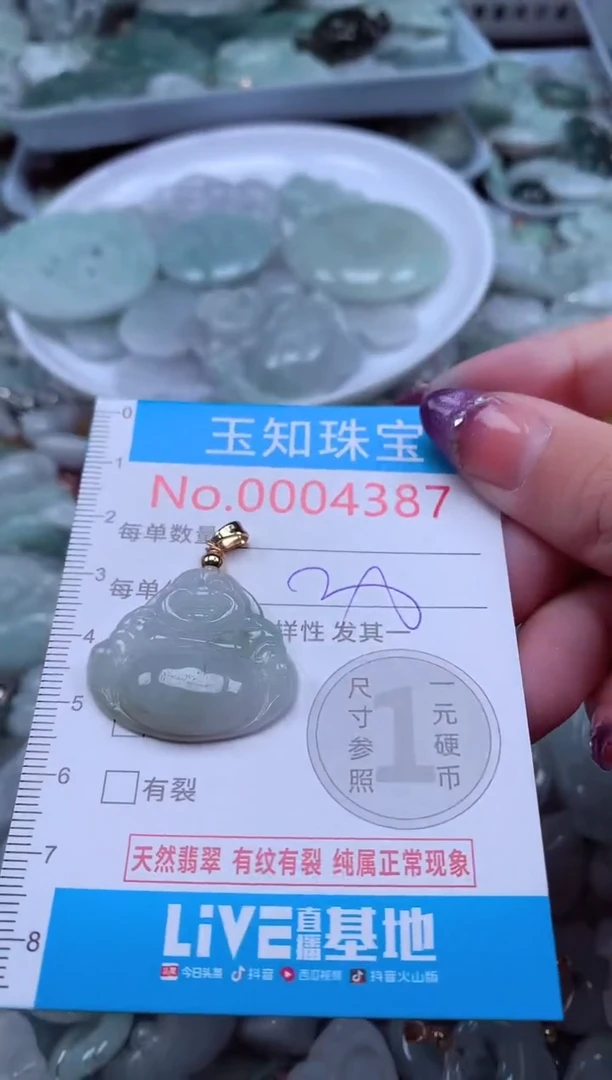 翡翠未镶嵌吊坠(不含链)4387