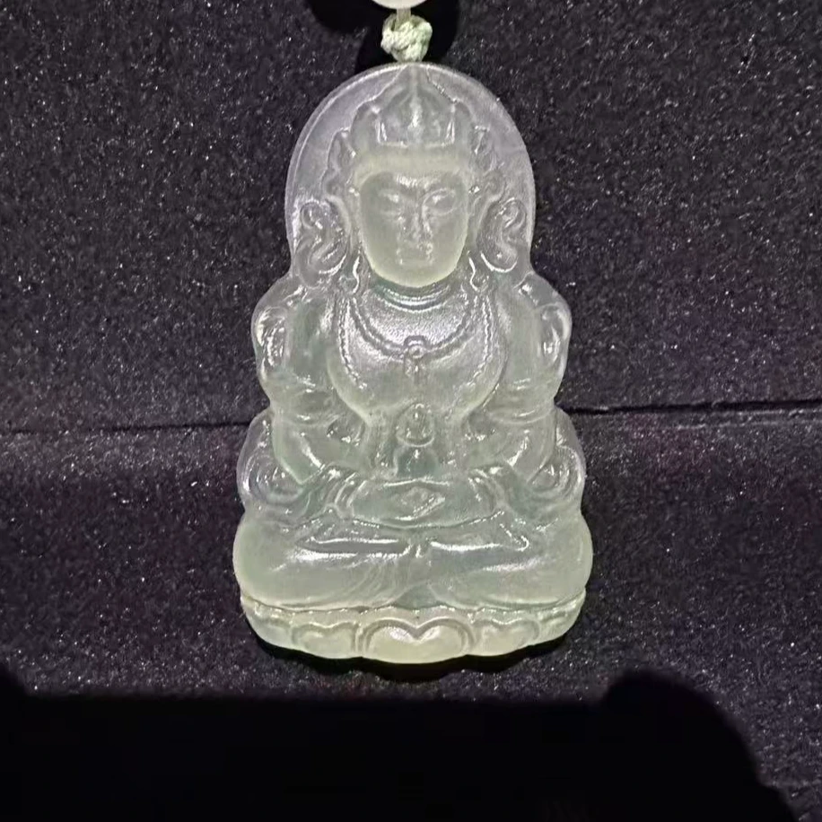 【集团宠粉】天然未镶嵌蛇纹石观音吊坠多样性发其一岫玉019