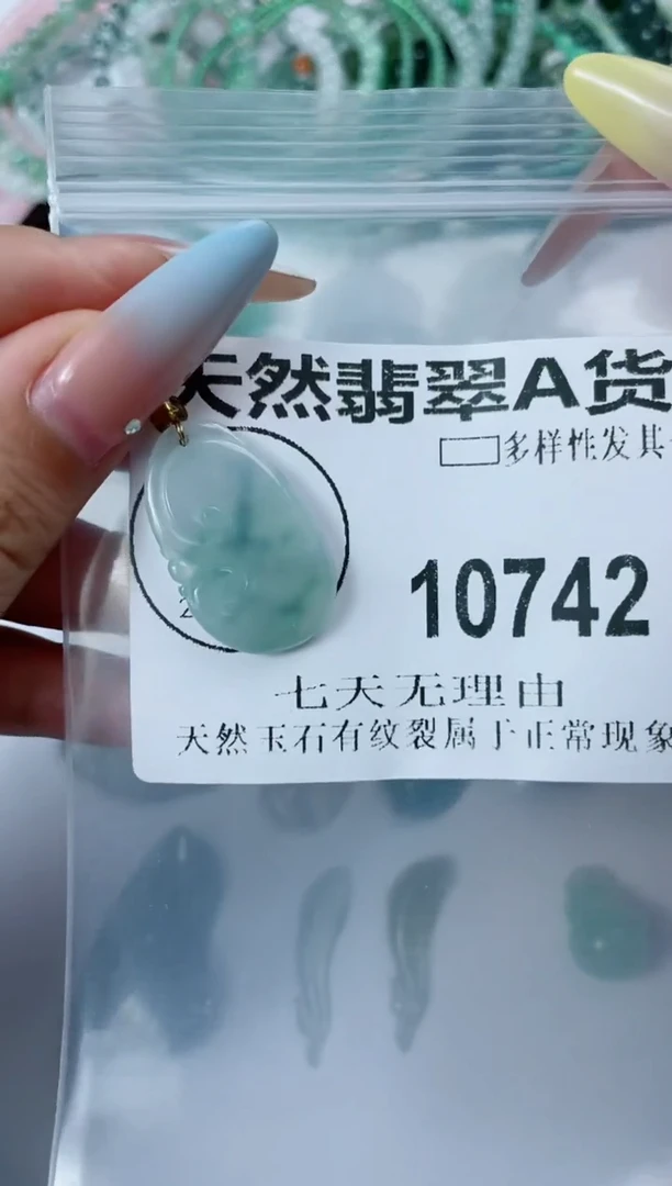 翡翠未镶嵌颈饰10742