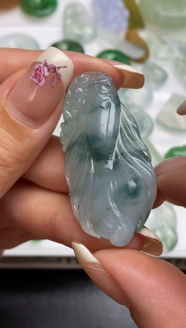 定制翡翠未镶嵌翡翠毛货~