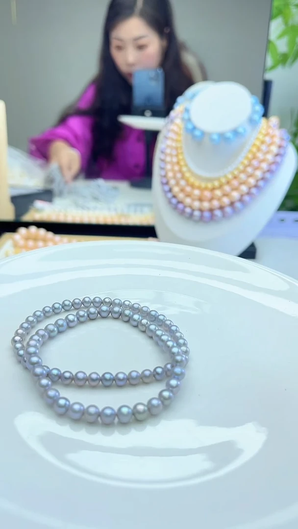 灰色系4mm  手链