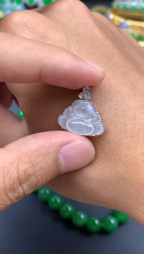 翡翠18K金镶嵌颈饰207-春日珠宝