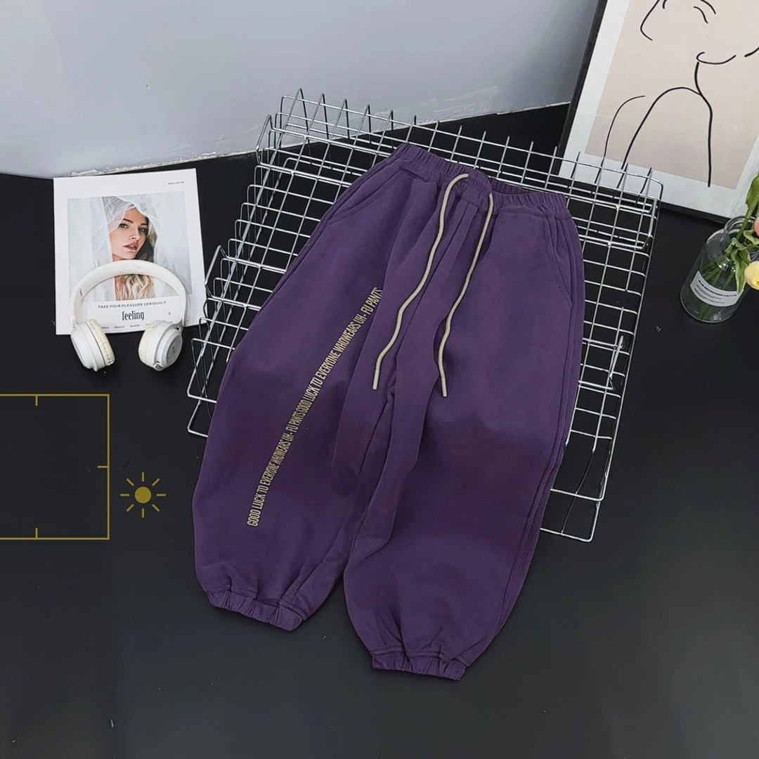 23020高端专享秋款休闲裤子紫色