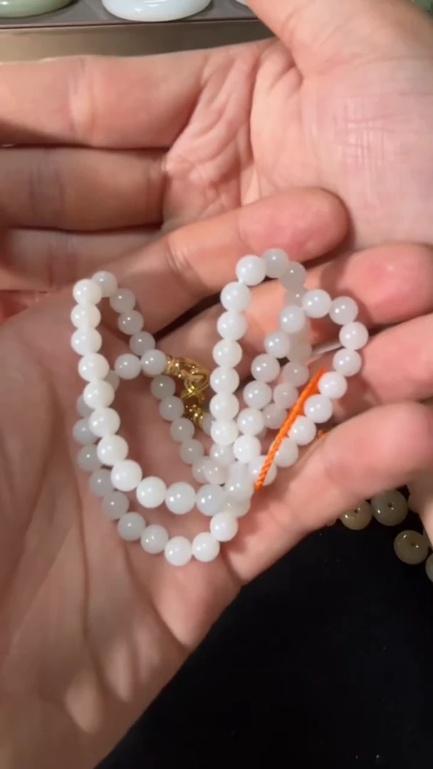 和田玉未镶嵌项链新疆和田玉项链